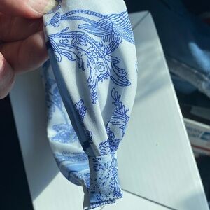 Blue and White Patterned Headband